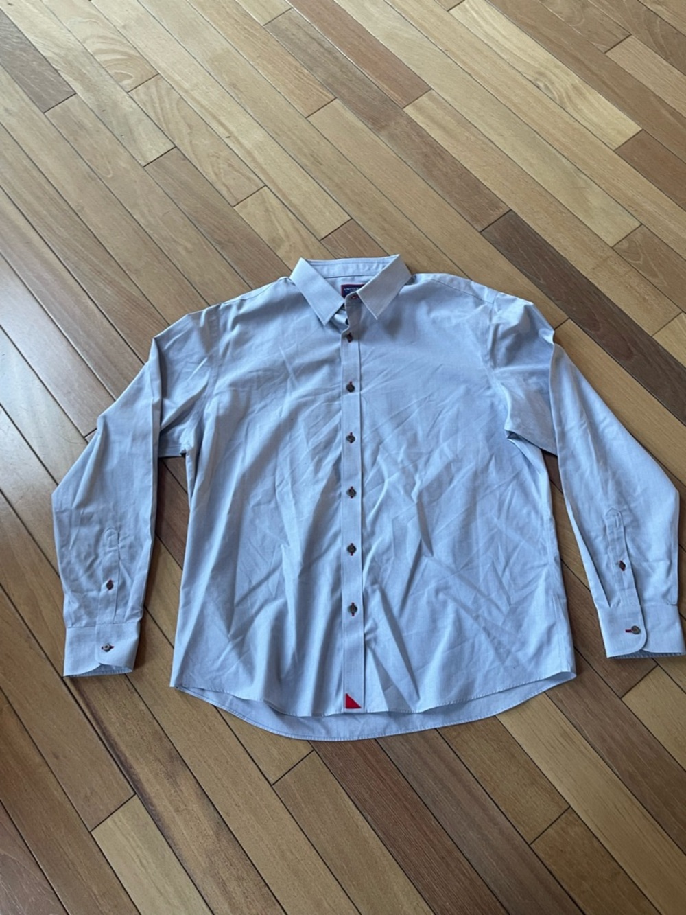 UNTUCKit Rubican WF Wrinkle Free Button Down Shirt Gray XL Regular Fit - Picture 7 of 13